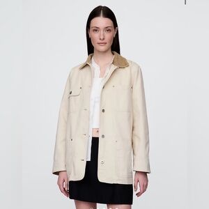 Gap Corduroy Collar Gorpcore Canvas Barn Chore Work Coat NWT LT